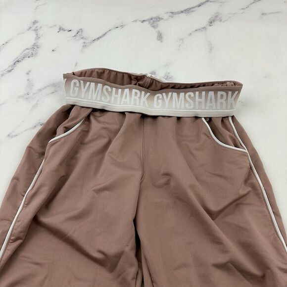 Gymshark Womens Recess Jogger Pants Size M Pink White Fold Over Waist - Picture 2 of 7